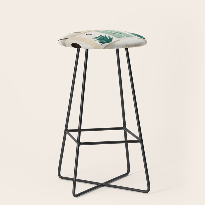 Palm Springs Home - Mint & Cream Stool Gallery Image 1