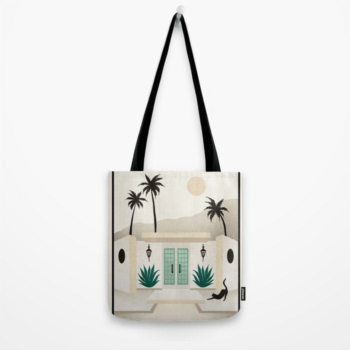 Palm Springs Home - Mint & Cream Tote Bag Gallery Image 2