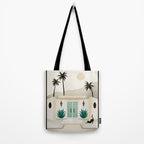 Palm Springs Home - Mint & Cream Tote Bag Gallery Image 2