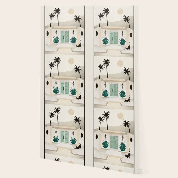 Palm Springs Home - Mint & Cream Wallpaper Gallery Image 2