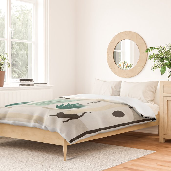 Palm Springs Home - Mint & Cream Duvet Cover Gallery Image 2