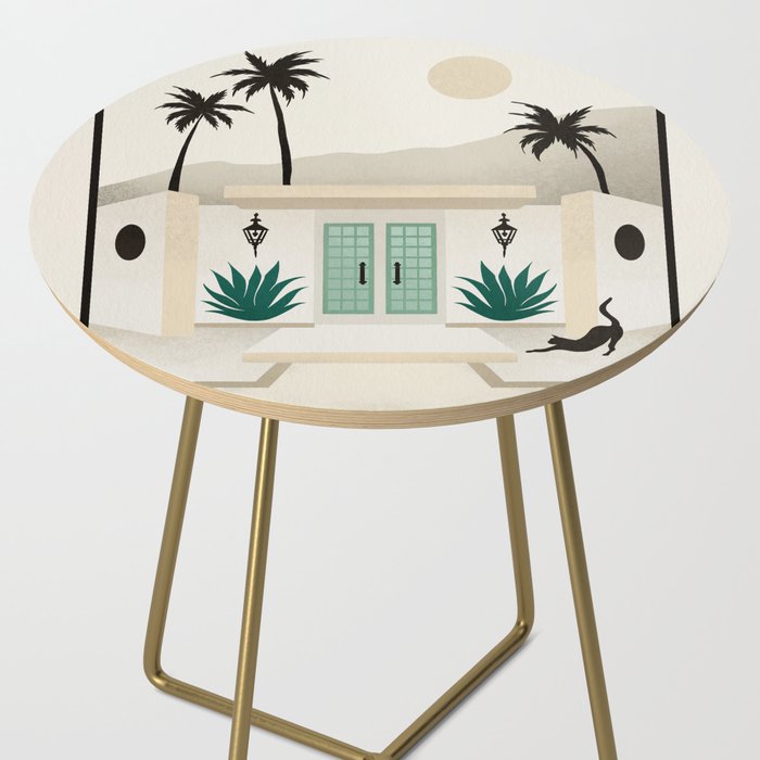 Palm Springs Home - Mint & Cream Side Table Gallery Image 2