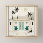 Palm Springs Home - Mint & Cream Mini Art Print Gallery Image 1