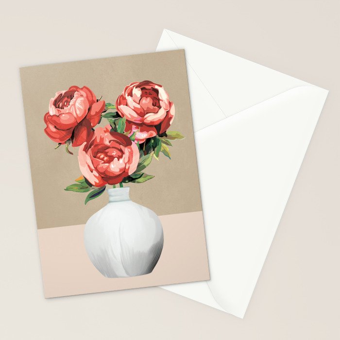 Vase of Flowers 4 Stationery Card Gallery Image 2