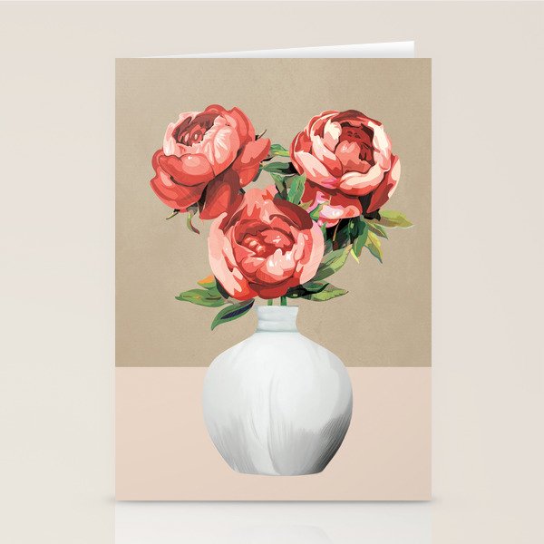 Vase of Flowers 4 Stationery Card Gallery Image 1
