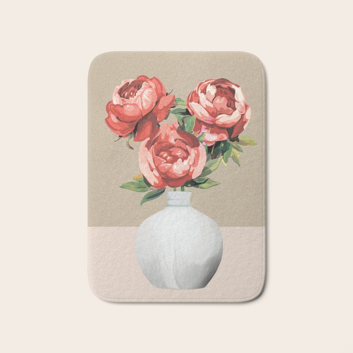Vase of Flowers 4 Bath Mat Gallery Image 1