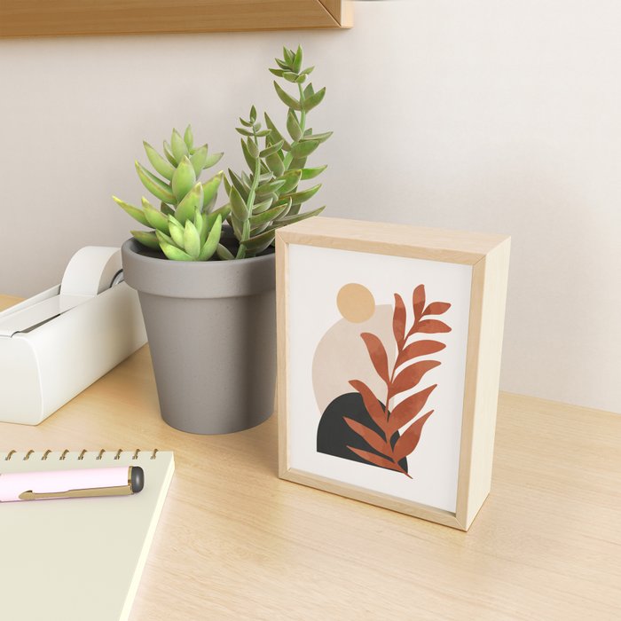 Abstract Art /Minimal Plant 9 Mini Art Print Gallery Image 2