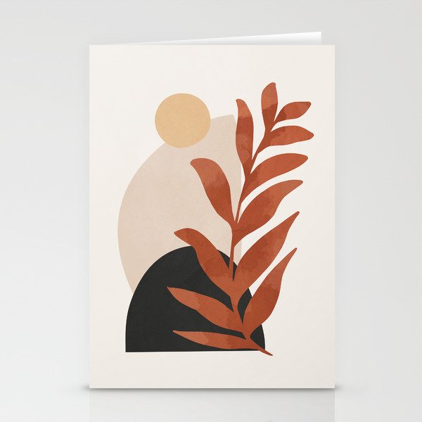 Abstract Art /Minimal Plant 9 Stationery Card Gallery Image 2