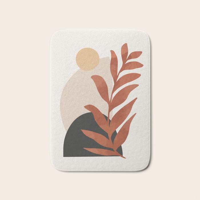 Abstract Art /Minimal Plant 9 Bath Mat Gallery Image 1