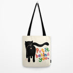 Put It Behind You - Funny Cat Butt Pun Tote Bag Gallery Image 2