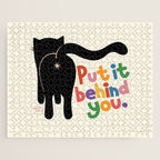 Put It Behind You - Funny Cat Butt Pun Jigsaw Puzzle Gallery Image 1