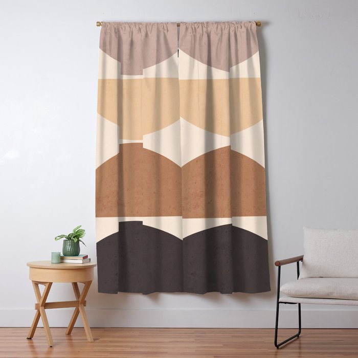 Abstract Art  Shapes 30 Window Curtain Gallery Image 5