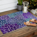 Floral Abstract 22 Outdoor Rug Gallery Image 2