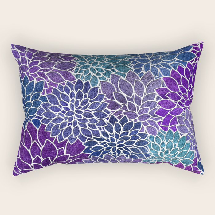 Floral Abstract 22 Rectangular Pillow Gallery Image 1