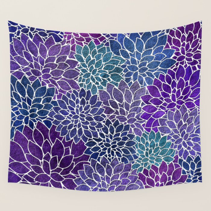 Floral Abstract 22 Wall Tapestry Gallery Image 4
