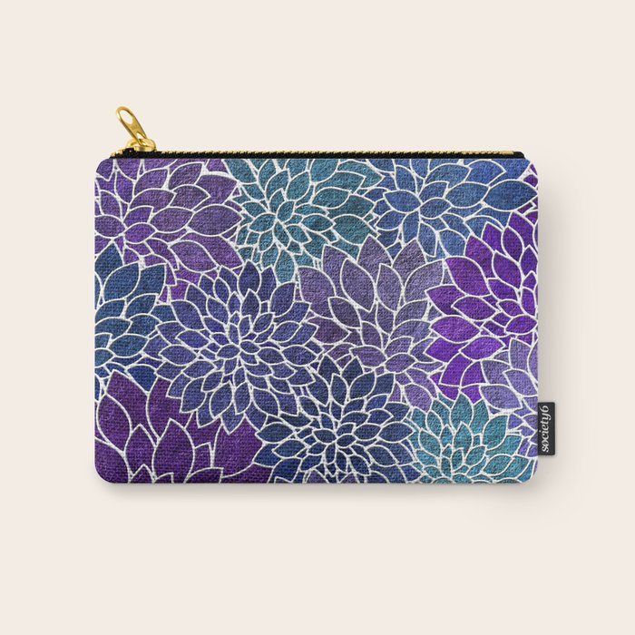 Floral Abstract 22 Carry All Pouch Gallery Image 1