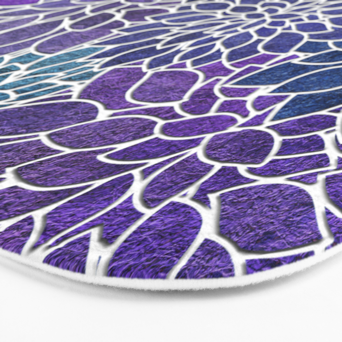 Floral Abstract 22 Bath Mat Gallery Image 3