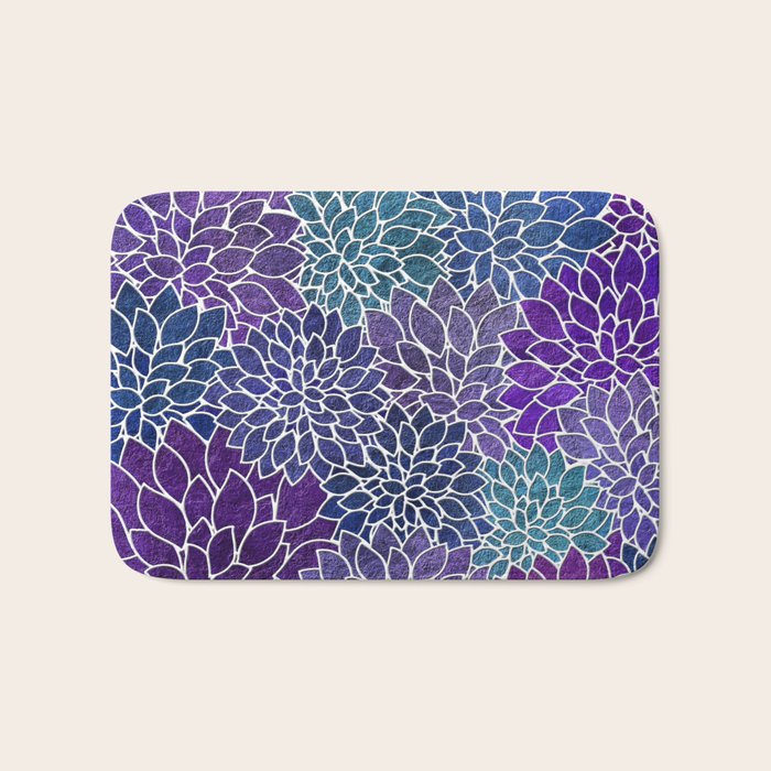 Floral Abstract 22 Bath Mat Gallery Image 1