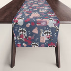 Hygge raccoon Table Runner Gallery Image 1