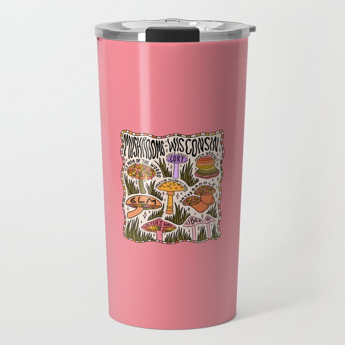 Mushrooms of Wisconsin Travel Mug Gallery Image 1