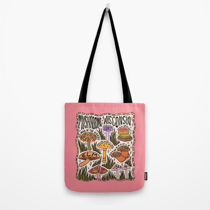 Mushrooms of Wisconsin Tote Bag Gallery Image 2