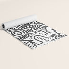 Black and White Street Art Graffiti King's Party Yoga Mat Gallery Image 2