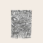 Black and White Street Art Graffiti King's Party Wall Hanging Gallery Image 1