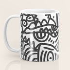 Black and White Street Art Graffiti King's Party Coffee Mug Gallery Image 3