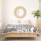Black and White Street Art Graffiti King's Party Duvet Cover Gallery Image 3