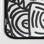 Black and White Street Art Graffiti King's Party Laptop Sleeve Gallery Image 3