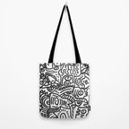 Black and White Street Art Graffiti King's Party Tote Bag Gallery Image 2