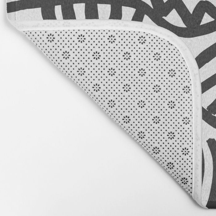 Black and White Street Art Graffiti King's Party Bath Mat Gallery Image 2