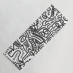 Black and White Street Art Graffiti King's Party Yoga Mat Gallery Image 1