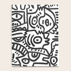 Black and White Street Art Graffiti King's Party Notebook Gallery Image 4