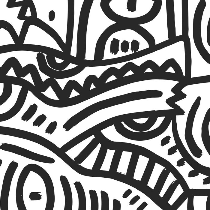 Black and White Street Art Graffiti King's Party Coffee Mug Gallery Image 2