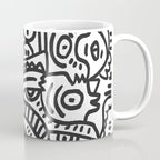 Black and White Street Art Graffiti King's Party Coffee Mug Gallery Image 1