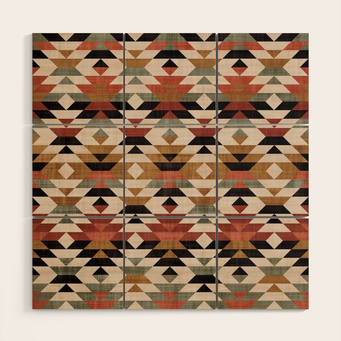 Southwestern Boho Prints Wood Wall Art Gallery Image 1