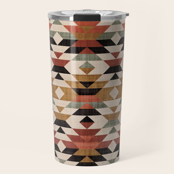 Southwestern Boho Prints Travel Mug Gallery Image 1