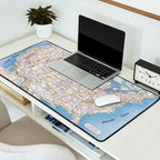 Flat road map of the united states of america 1951 Desk Mat Gallery Image 2