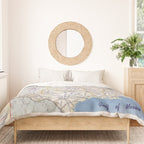 Flat road map of the united states of america 1951 Duvet Cover Gallery Image 3