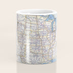 Flat road map of the united states of america 1951 Coffee Mug Gallery Image 4