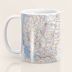 Flat road map of the united states of america 1951 Coffee Mug Gallery Image 3