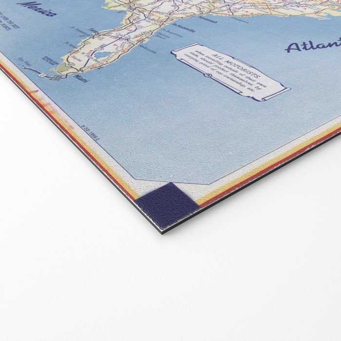 Flat road map of the united states of america 1951 Welcome Mat Gallery Image 2