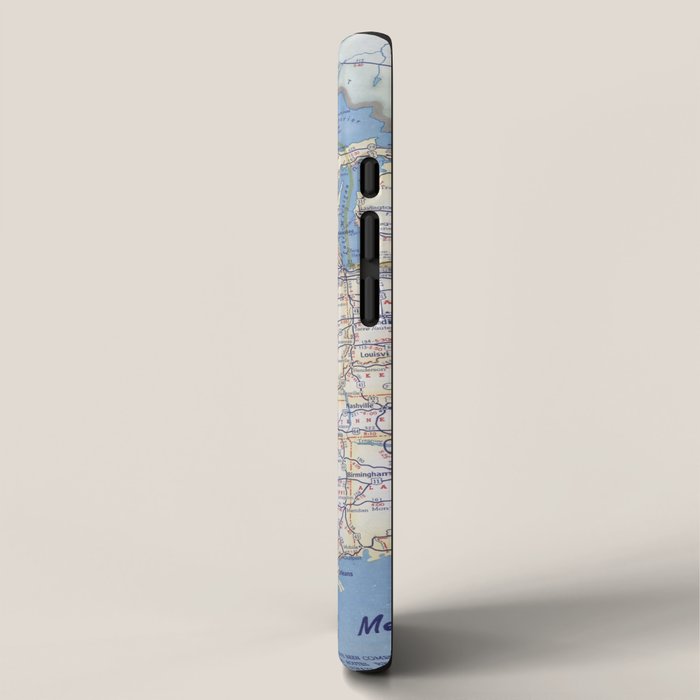 Flat road map of the united states of america 1951 iPhone Case Gallery Image 2