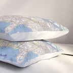 Flat road map of the united states of america 1951 Pillow Sham Gallery Image 3