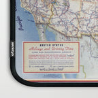 Flat road map of the united states of america 1951 Laptop Sleeve Gallery Image 3