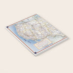 Flat road map of the united states of america 1951 Notebook Gallery Image 3