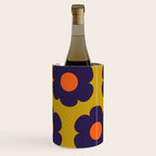Tivoli Flowers Retro Floral Pattern Avocado Lime Blue Orange Wine Chiller Gallery Image 3