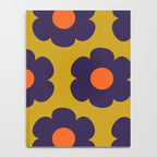 Tivoli Flowers Retro Floral Pattern Avocado Lime Blue Orange Notebook Gallery Image 4