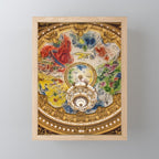 Ceiling Mural of the Palais Garnier Opera House, Paris, France color photograph - photography by  Marc Chagall  Mini Art Print Gallery Image 1